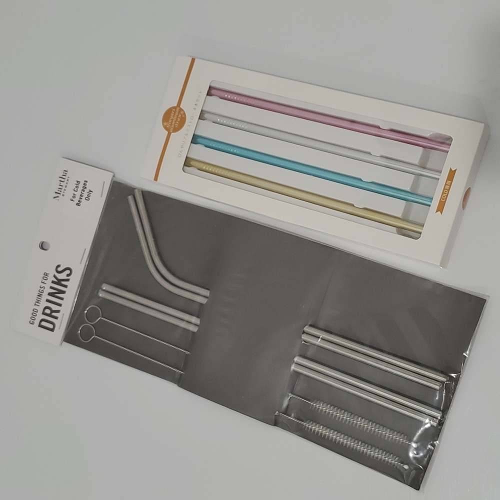 Martha Stewart Straws & Scrub Brushes. NWT